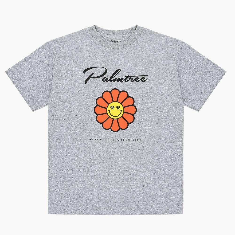 Palm Tree Golf Palm Flower Short Sleeve T-Shirt Melange Gray L