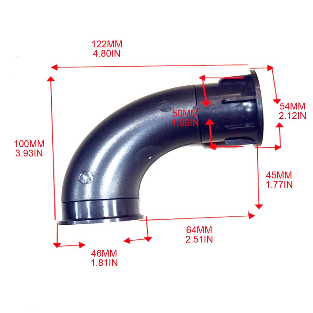 5-6.5 Inch Speaker Guide Tube Bass Inverted Holes Speaker Accessories Sound Tube Vent Duct Curved ABS