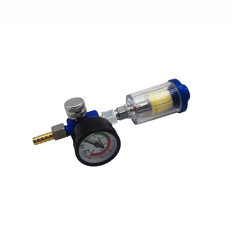 Air Regulator Pressure Gauge with JP/EU/US Adapter for Spray Gun Air Tool in-line Oil Water Separator Filter Separator Spray Gun