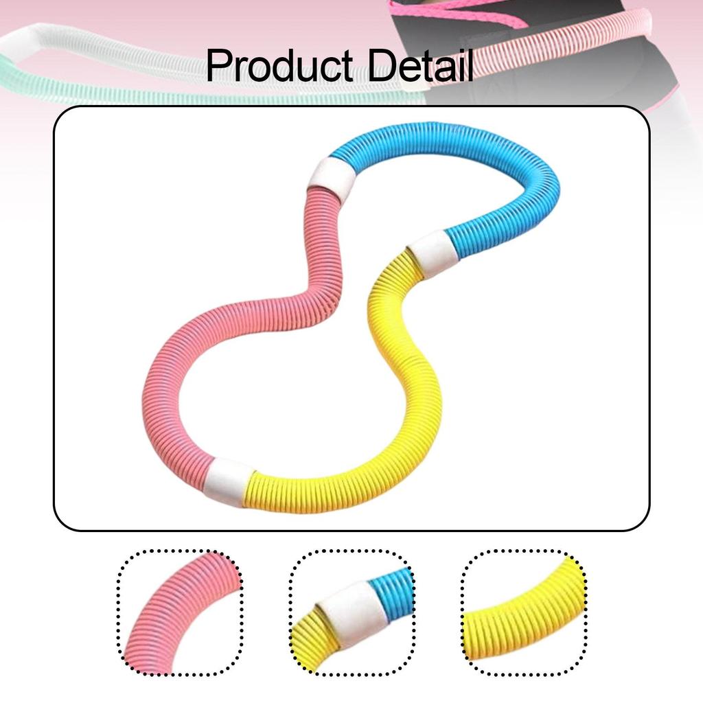 Vážená měkká pružinová hula hoop pro dospělé – 3,3 lb skládací fitness obruč, přenosné zeštíhlující cvičební vybavení