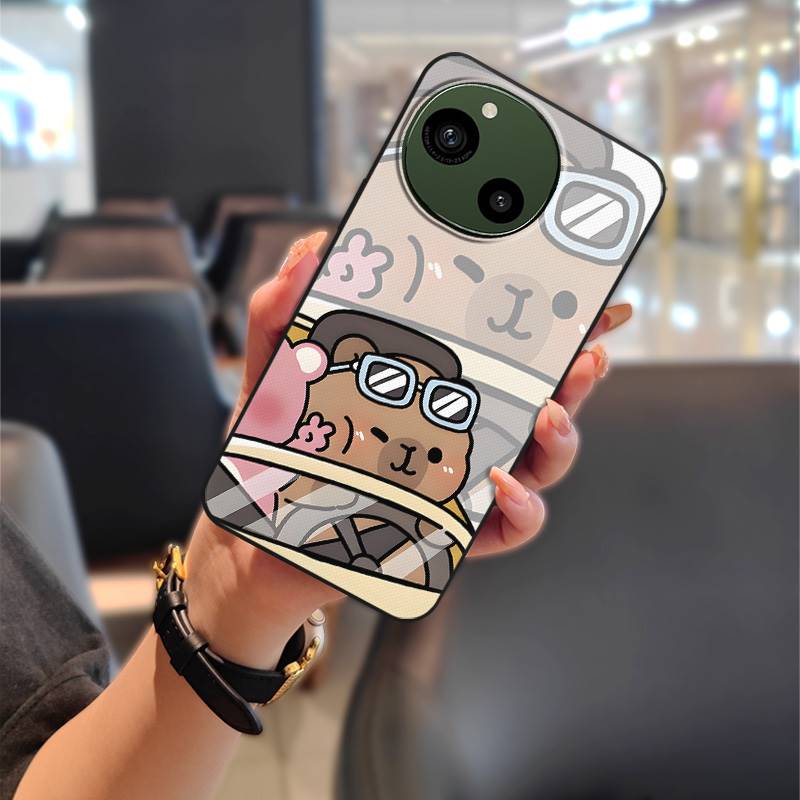 Couple Anti-dust Phone Case For Sharp Aquos R9/SH-51E Anti-knock Silicone Protective Durable Dirt-resistant TPU Graffiti