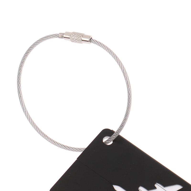 Aluminum Alloy Travel Luggage Tags Baggage Suitcase Address Tag Label