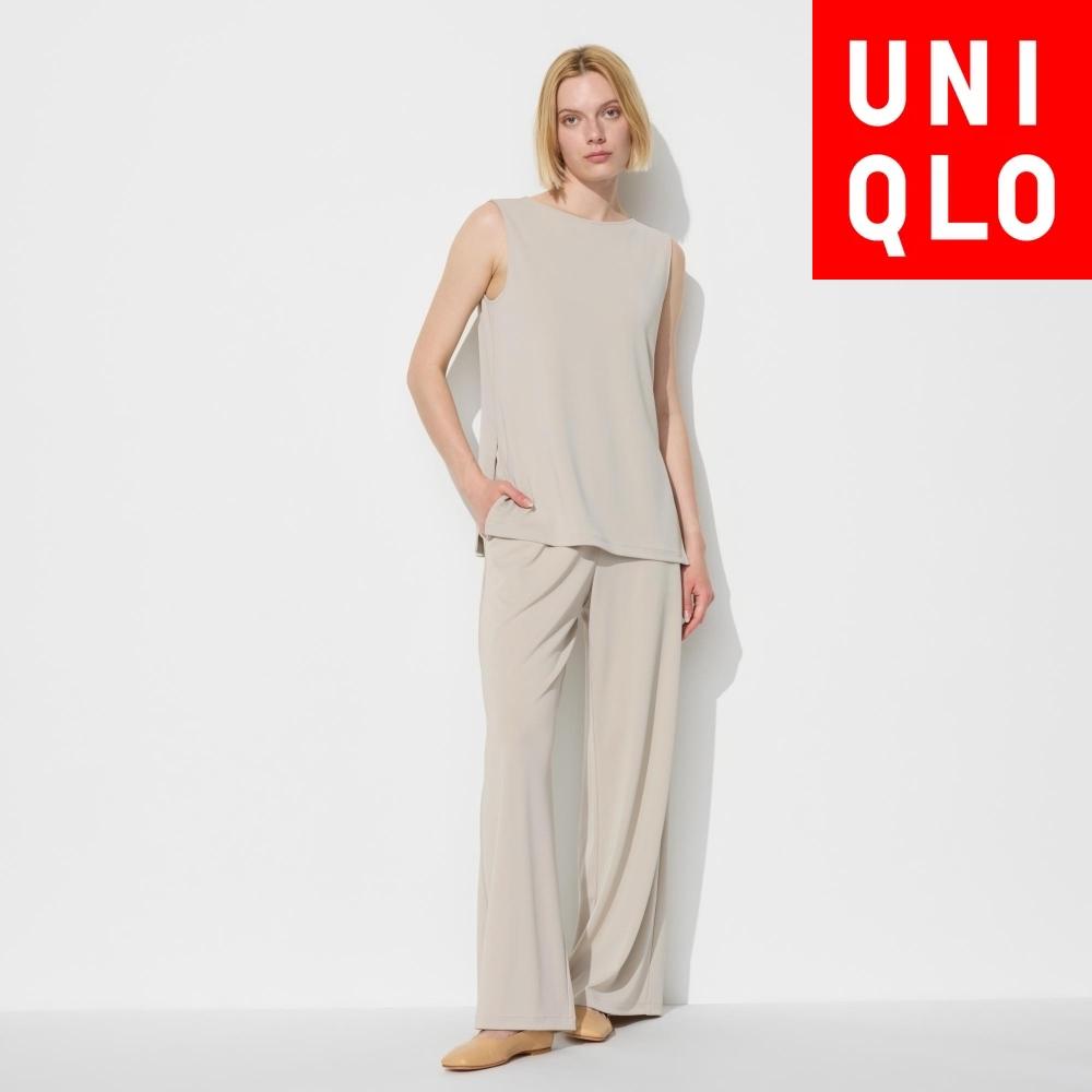 

UNIQLO JAPAN прямые брюки из креп-джерси, длинные