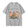 Funny Gluten Intolerance Meme Graphic T Shirt Unisexs Women Retro Fashion Short Sleeve Tshirts Harajuku Oversized Breathable Top