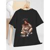 European Size Graphic Print Girl T-Shirt For Women Casual Short Sleeve Tee 1 Pcs  - Comfortable Crew Neck, Soft Adorable Tees Tops