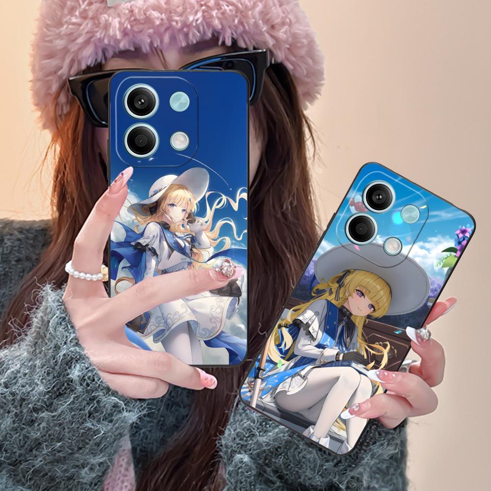 Wuthering Waves Phoebe Phone Case for Xiaomi Redmi Note 14 13 12 11 S Pro Plus 4G 5G Colorful Printing Cover Pretty Luxury Cover