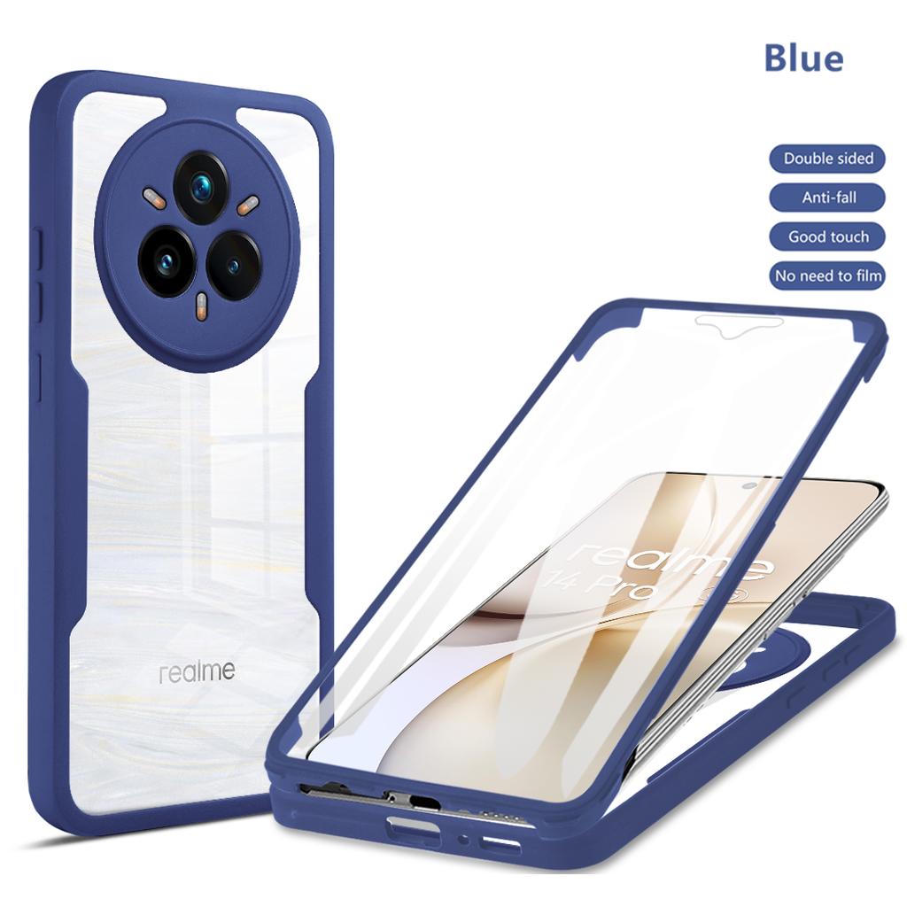 Full Body Protection Shockproof Case for Realme 14 Pro 5G Pro+ Plus Protective Cover Clear Fundas Coque Capa