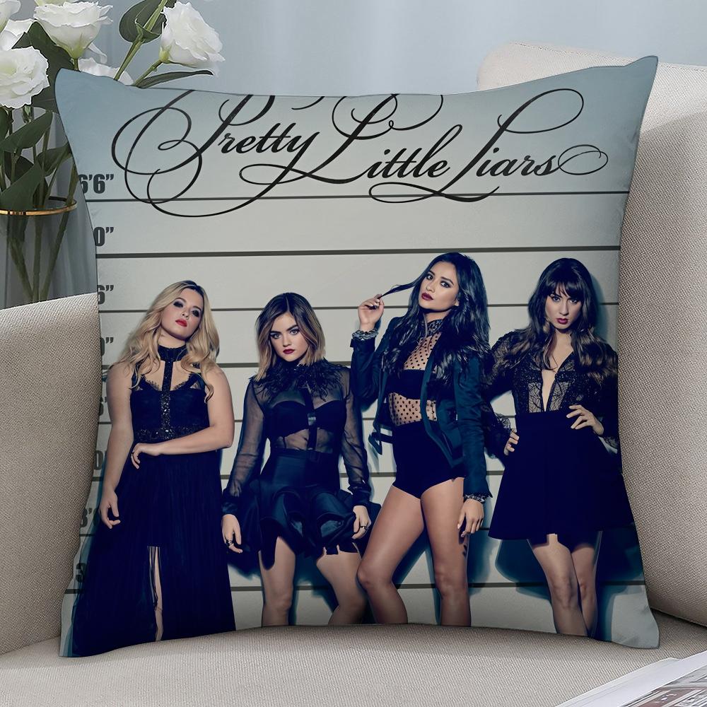 Neuer P-Pretty Little Liars Kissenbezug 3D-Druck Polyesterfaser 40*40 cm Heimsofa Zierkissenbezug Dekoration Festivalgeschenk