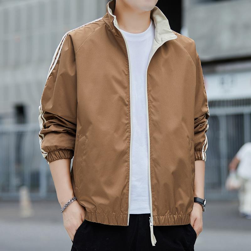 Reversible Thin Jacket, Spring and Autumn Jacket, Men's Loose New Style, Early Autumn Wear