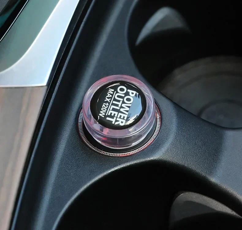 Universal Colorful Car Lighter Dust Cover High-quality Cars Ejector Button Decorative Plug Protective Cover Auto Accessories