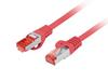 Patchcord Lanberg S/FTP Kat.6 2m LSZH CU Fluke Passed Czerwony