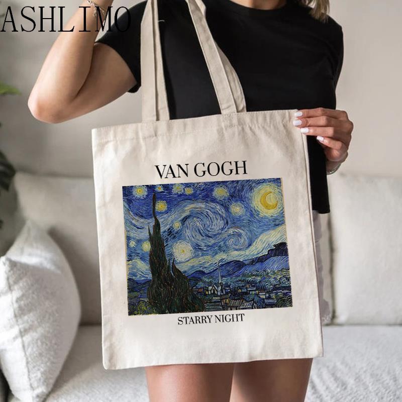 Van Gogh Canvas Tote: Large Capacity Summer 2023 Shoulder Bag for Women