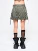 YEEL Cross Strap Cargo Skirt Khaki