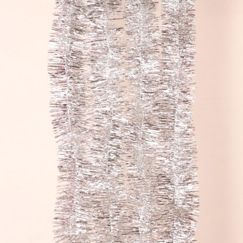 

Metallic Tinsel Garland Decor Glitter Foil Garland Decoration for Home Decor Wall Christmas Tree Wedding Party Assorted Colors 2 Meters Long серебряный