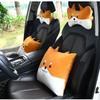 Updated Cartoon Headrest Pillow Charming Headrest Plush Cartoon Animal Car Lumbar Support Pillow Creative Car Neck Pillow Accessories