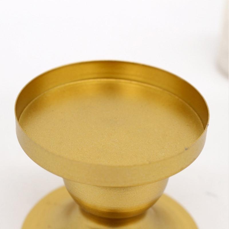 Runde Kerzenuntersetzer Dekorative Eisen-Kerzenständer-Kollektion Praktischer Kerzenständer Runde Kerzenleuchter