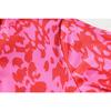 Women's Fashion Sheath Dress Printed Lantern Sleeve Dress Shoulder Pad Midwaist Street Bag Hip Dress