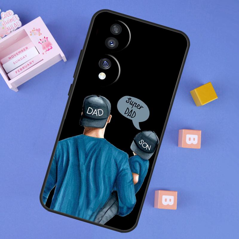Super Dad Mom Baby Girl Twin Case For Honor X9d X9a X9b X9c X8b X8c Win RT 200 400 Pro 70 90 Magic 7 Lite 5 6 8 Pro Cover