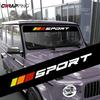 SPORT Car Stickers Vinyl Wrap Film Front Windshield Sunscreen Decals DIY Decorative Sticker for Car Motorcycle Decor Accessories