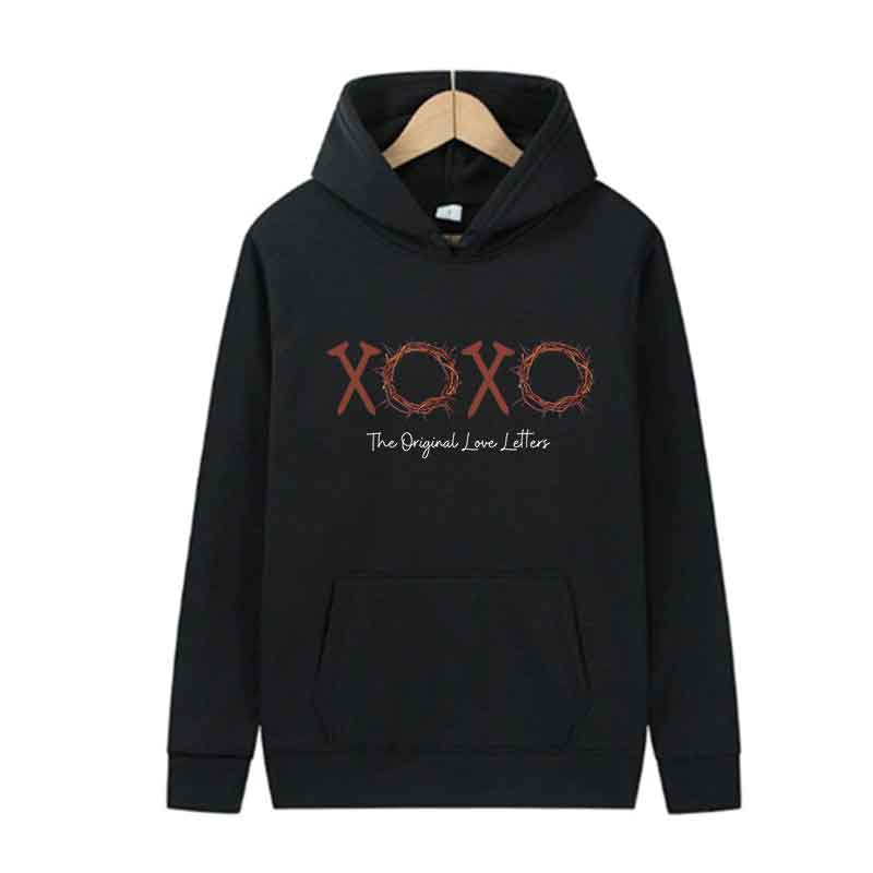 Polyester fleece Hooded Pullover Street Trends Casual Hooded Shirt Fashion Unisex Sports Clothing letter pattern Men Women Top