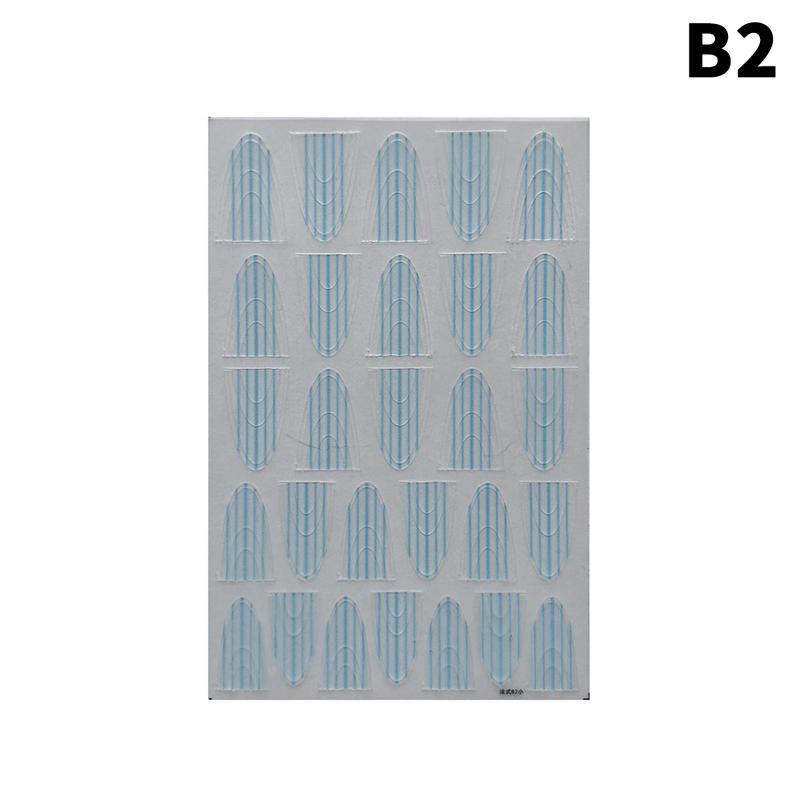 

French Manicure Strip Nail Forms Fringe Tip Guides Sticker Diy Wavy Line Nail Art Tips Guides Stickers Stencil Decoration Tool