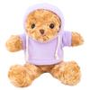 And3 Fluffy Bear Wisteria 849657 Q-FLA Hoodie, Purple,