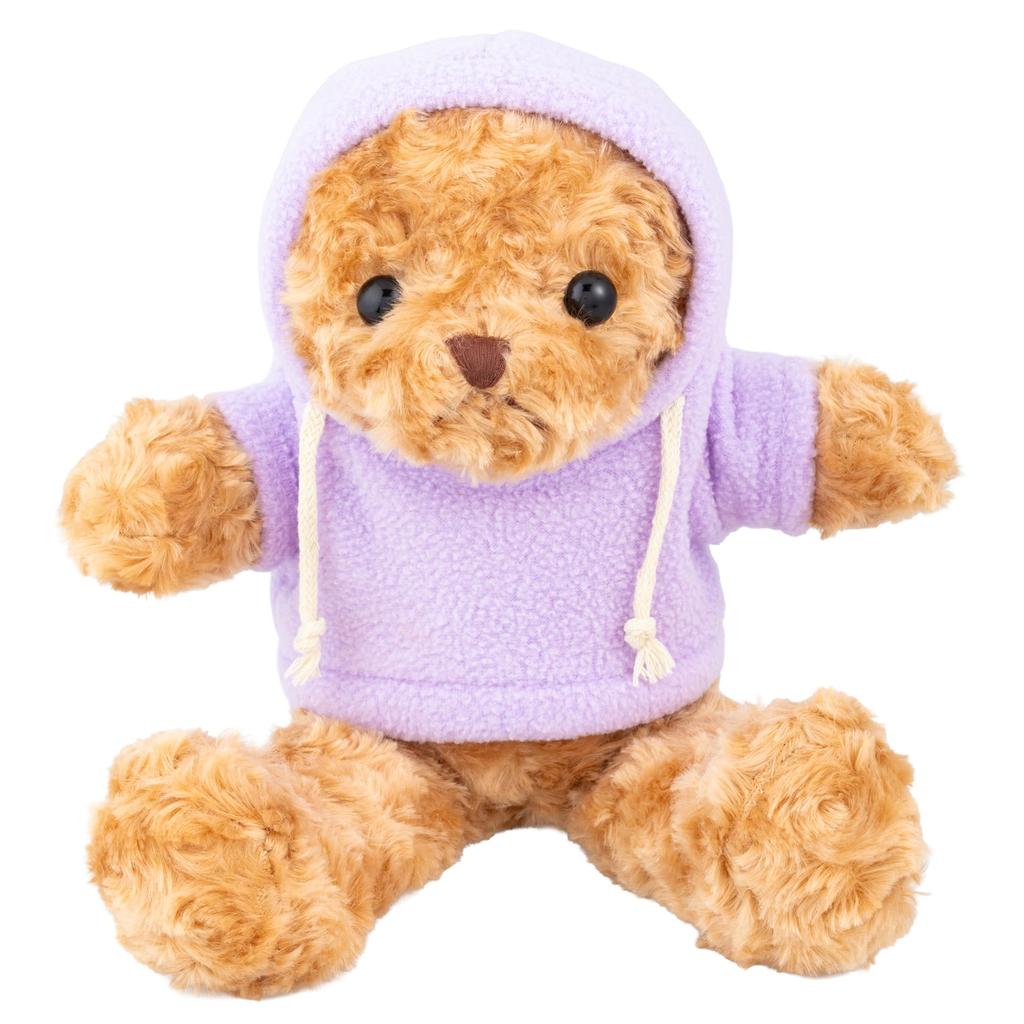 And3 Fluffy Bear Wisteria 849657 Q-FLA Hoodie, Purple,