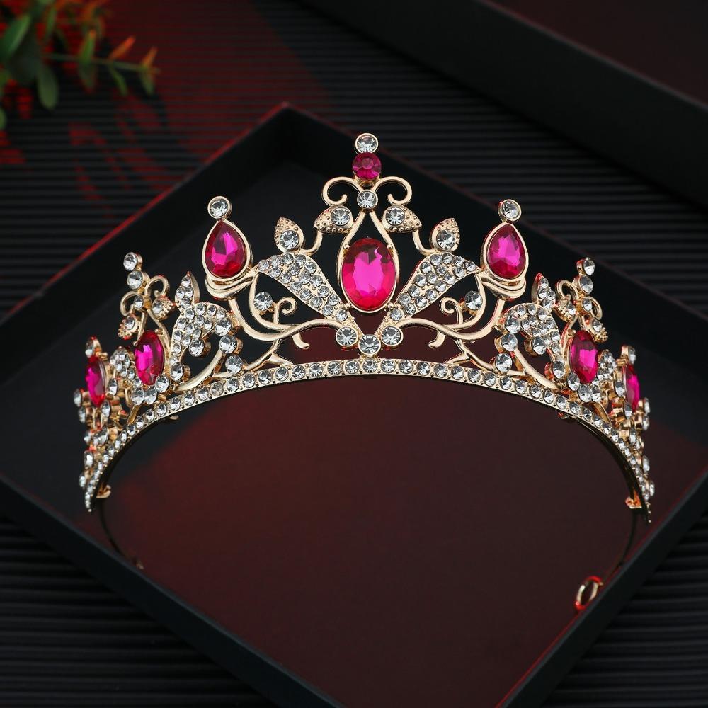 Alloy Crystal Headband Adjustable Wedding Hair Accessory Bridal Tiara Crown Princess Cosplay