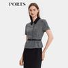 PORTS Women's Patchwork Faux Two-Piece Dress