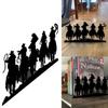 1pc Western Cowboy Desktop Decorations Desktop Metal Artwork Bookends Decorations Christmas Halloween Decorations