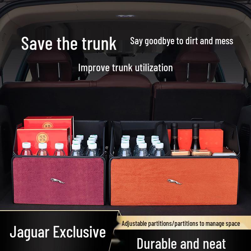 Jaguar E/F/I-PACE, XEL/XFL/XF Trunk Organizer Car Storage Box