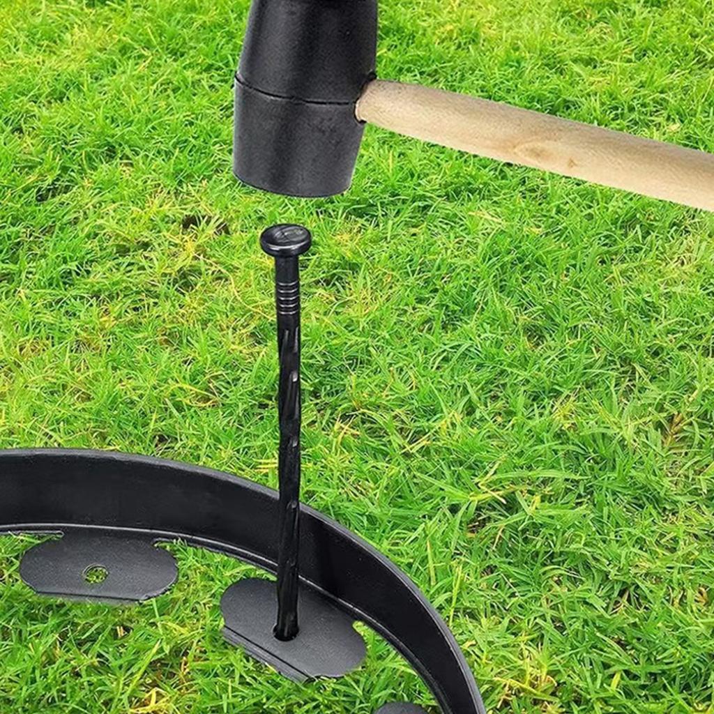 No Edging Spikes Pieces Spiral Nylon Anchor Stakes 8 Inch For Pavers, Barriers, Sod, Anchor Spikes