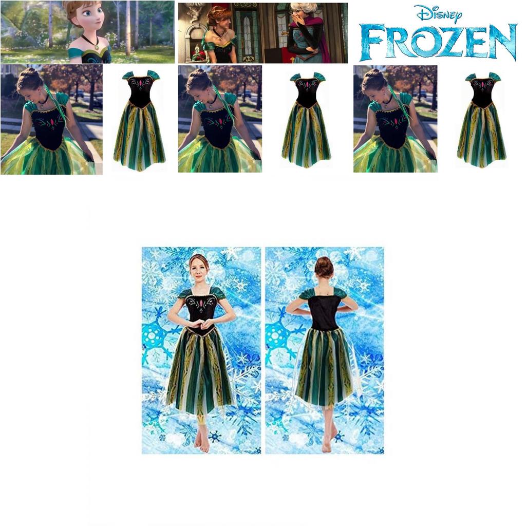 Frozen Adult Princess Dress Anna Holiday Costume Performance Dress Anna Princess Dress