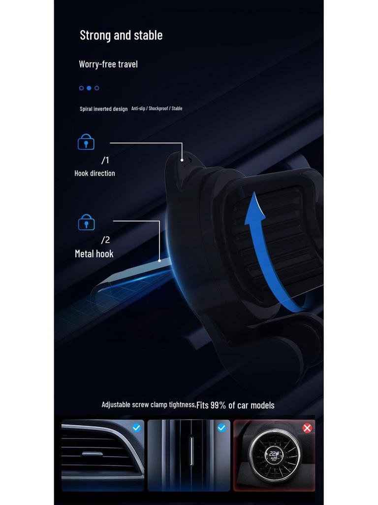 Magnetic Car Wireless Charger for Apple MagSafe Phones