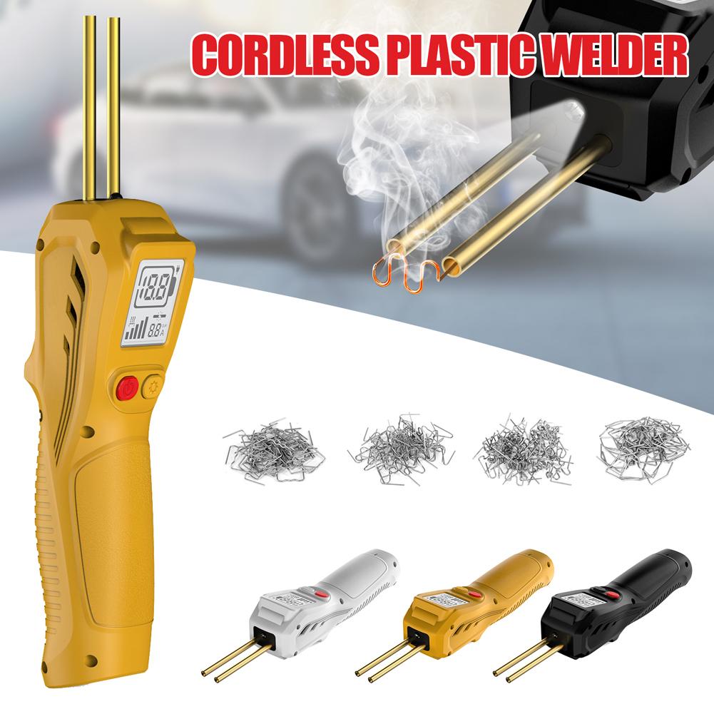 Plastic Welding Kit with 200 Hot Staples Plastic Welder Gun Plastic Welding Machine for Bumper Repair and Other Plastic Repairs