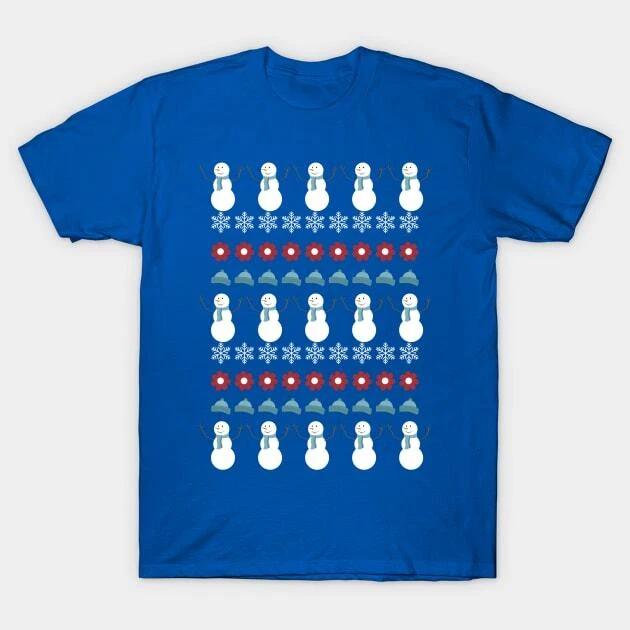 Snowman Ugly Christmas Sweater Shirt Made in Australia T-Shirt L