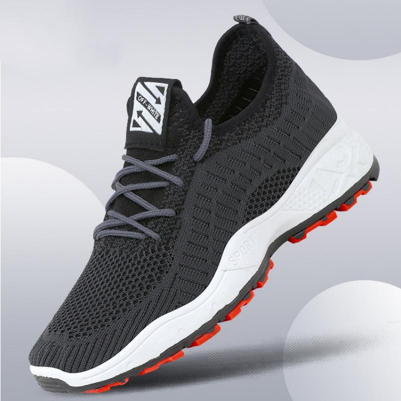 Men's Shoes New Fly-woven Breathable Casual Running Shoes Student Mesh Sports Shoes Men's Shoes Spring