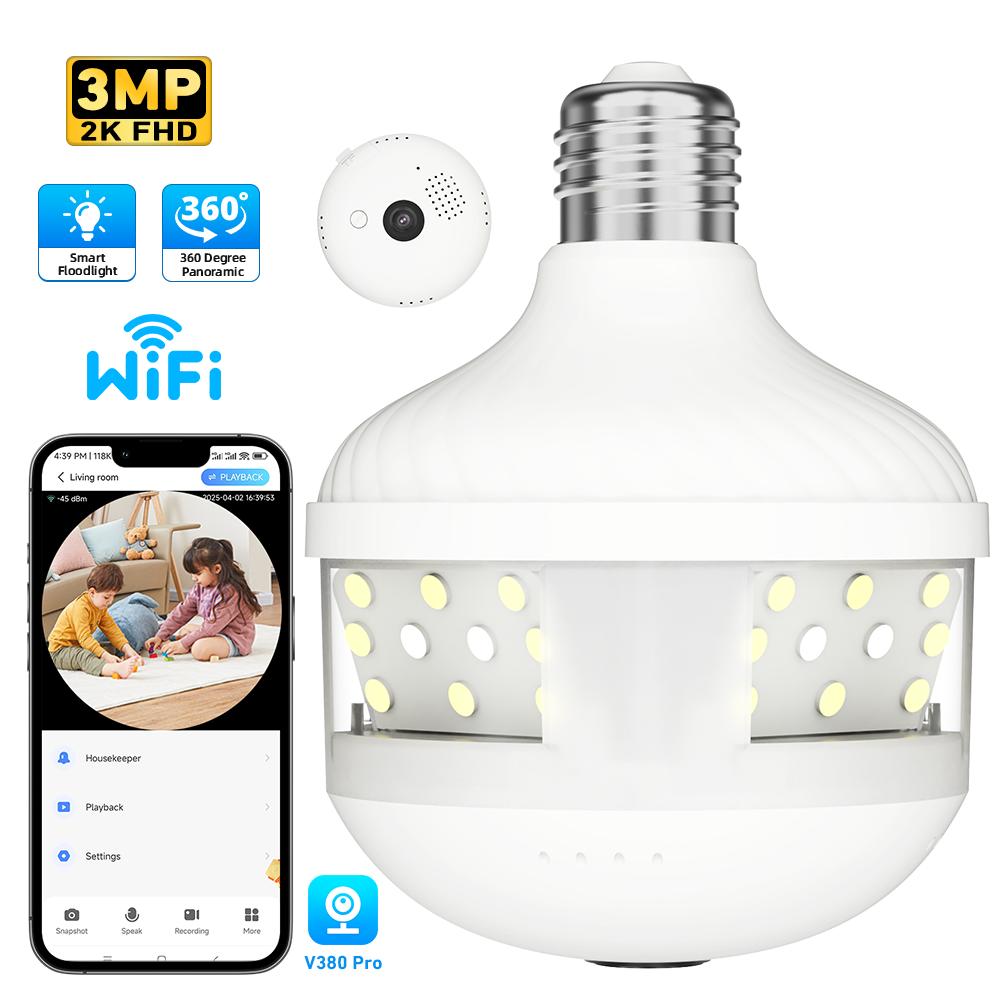 

V380 Pro Wifi Panorama 1080P 5MP Security 360 Degree Panoramic Fisheye IP Night Vision Surveillance Camera верблюд