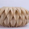 40CM Handmade Bloom Lampshade Rosewood Wood Lamp Shade for E27 Pendant Light Fixtures Rustic Light Lamp Covers for Living Room