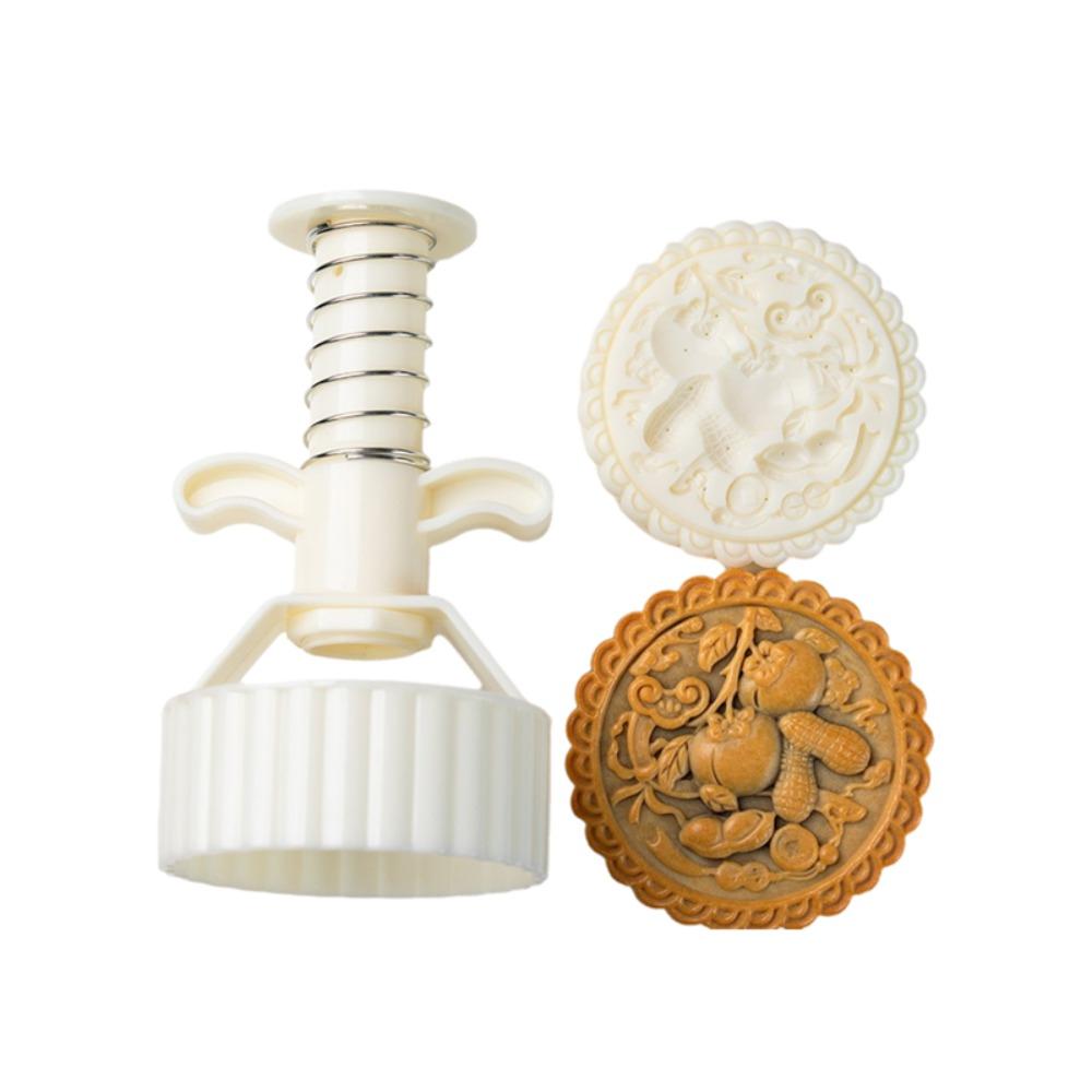 Hand Press Mid Autumn Festival Moon Cake Mold 300/500 G Cookie Stamp  Pastry Chef 300 G Style C