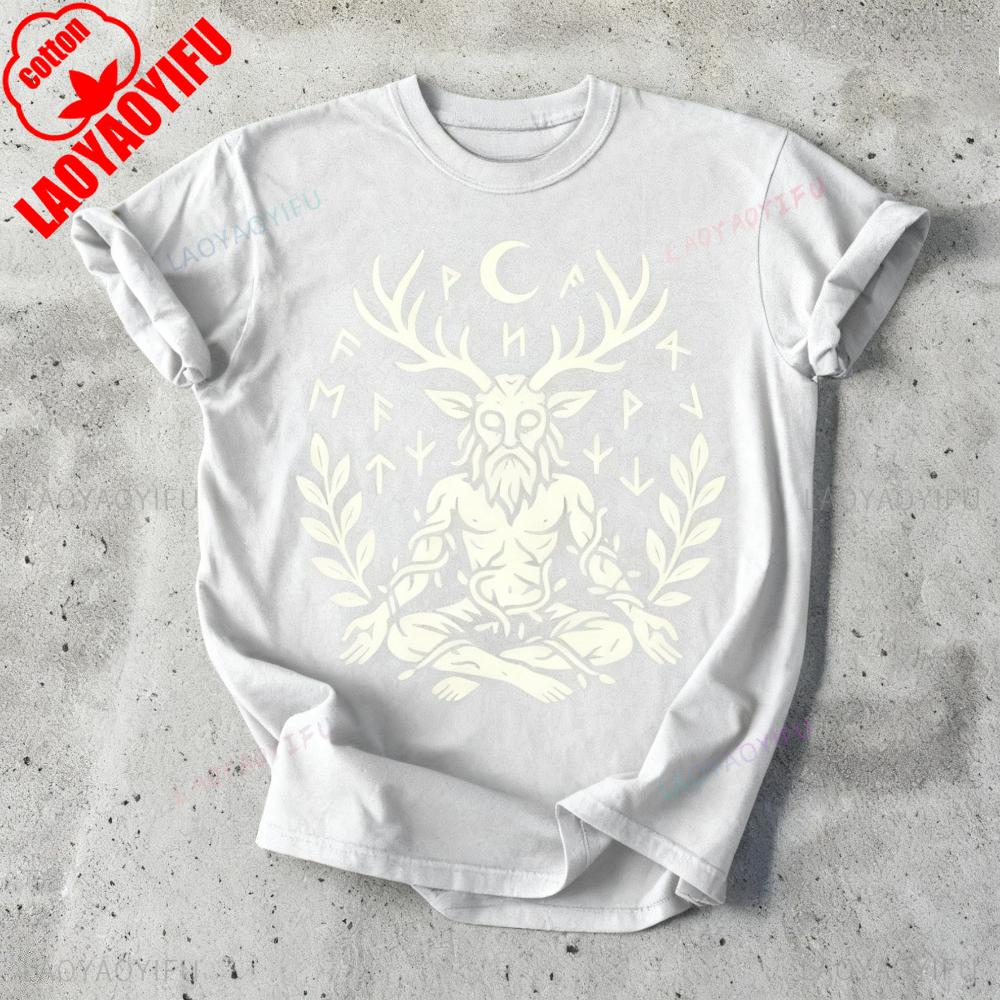 Cernunnos TShirt Celtic Horned God Pagan Tee Mystical Clothing Mens Unisex Daily Life Cotton Tops Unique Graphic Printed Tshirt