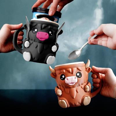 Soporte para pinta de helado de vaca de las Highlands, soportes para paletas, lata de cerveza