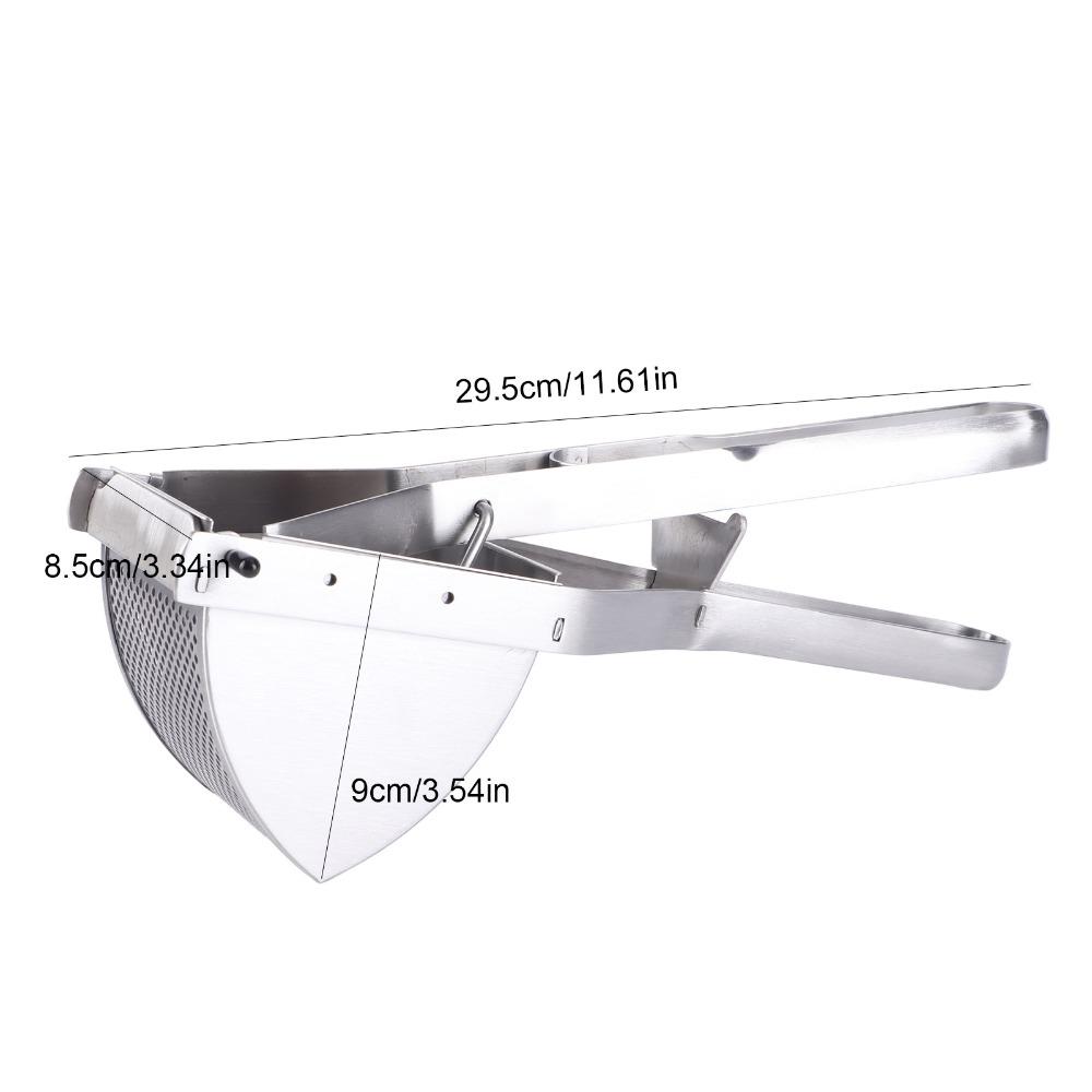 Stainless Steel Potato Ricer Heavy Duty Ergonomic Comfort Grip Food Chopper Effortless 11.4 X 3.7 X 5.3inch Meat Press Cooking