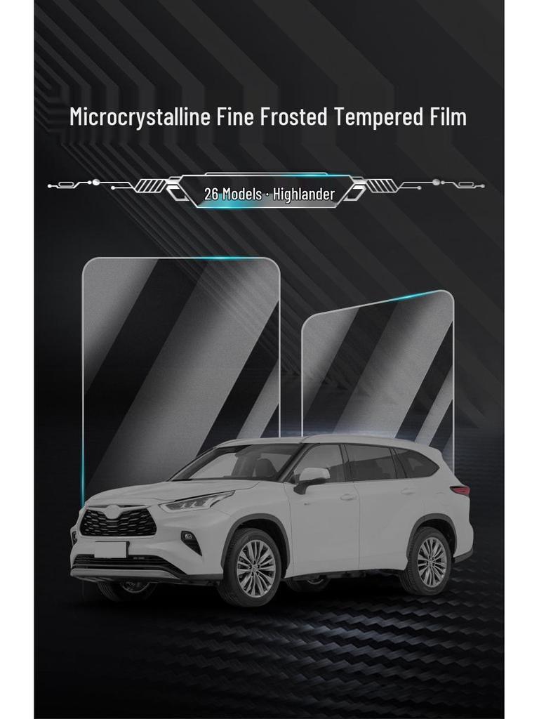 Toyota Highlander Navigation Screen Protector - Tempered Glass Film for 26 Models.