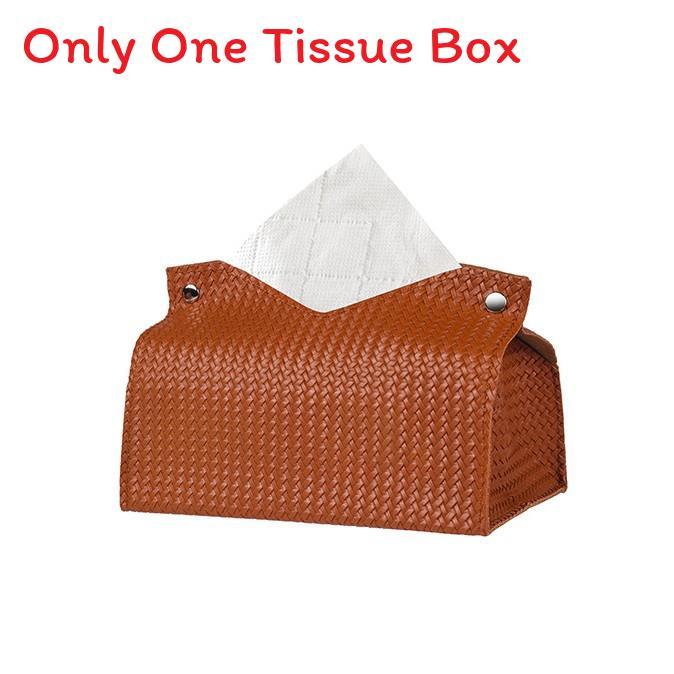 Scatola porta fazzoletti in pelle con design per decorazione del soggiorno e come regalo