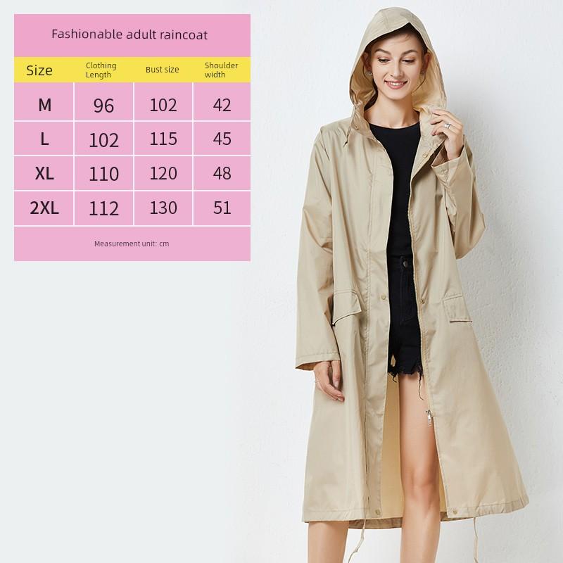 Raincoat Women's Trench Coat Type Thin Breathable Outdoor Hiking Hiking Single Body Waterproof Poncho Men's Multi-Color Portable