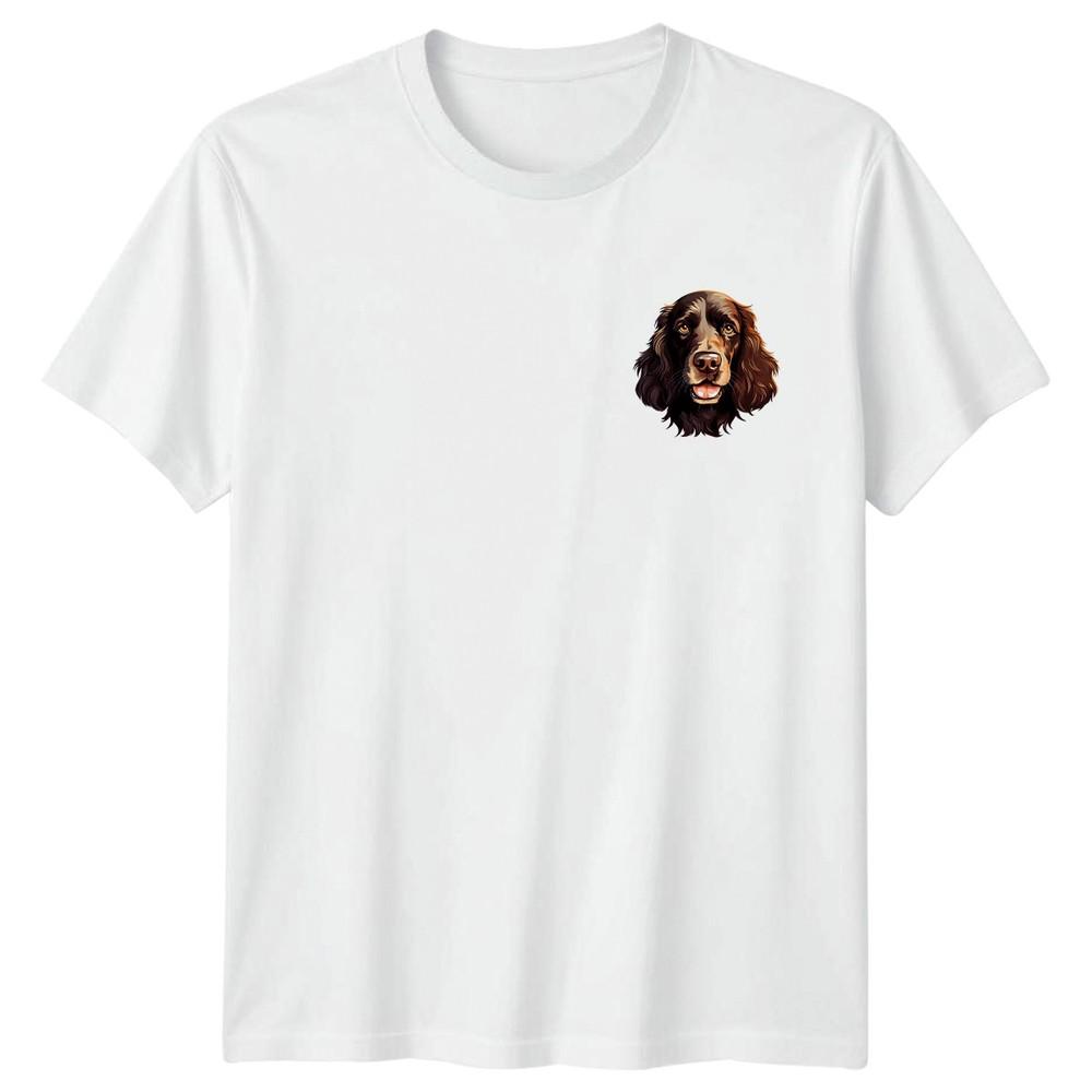 Spaniel Dog Portrait Animals Unisexs TShirt Unisexs Tee Graphic Unisex Top S