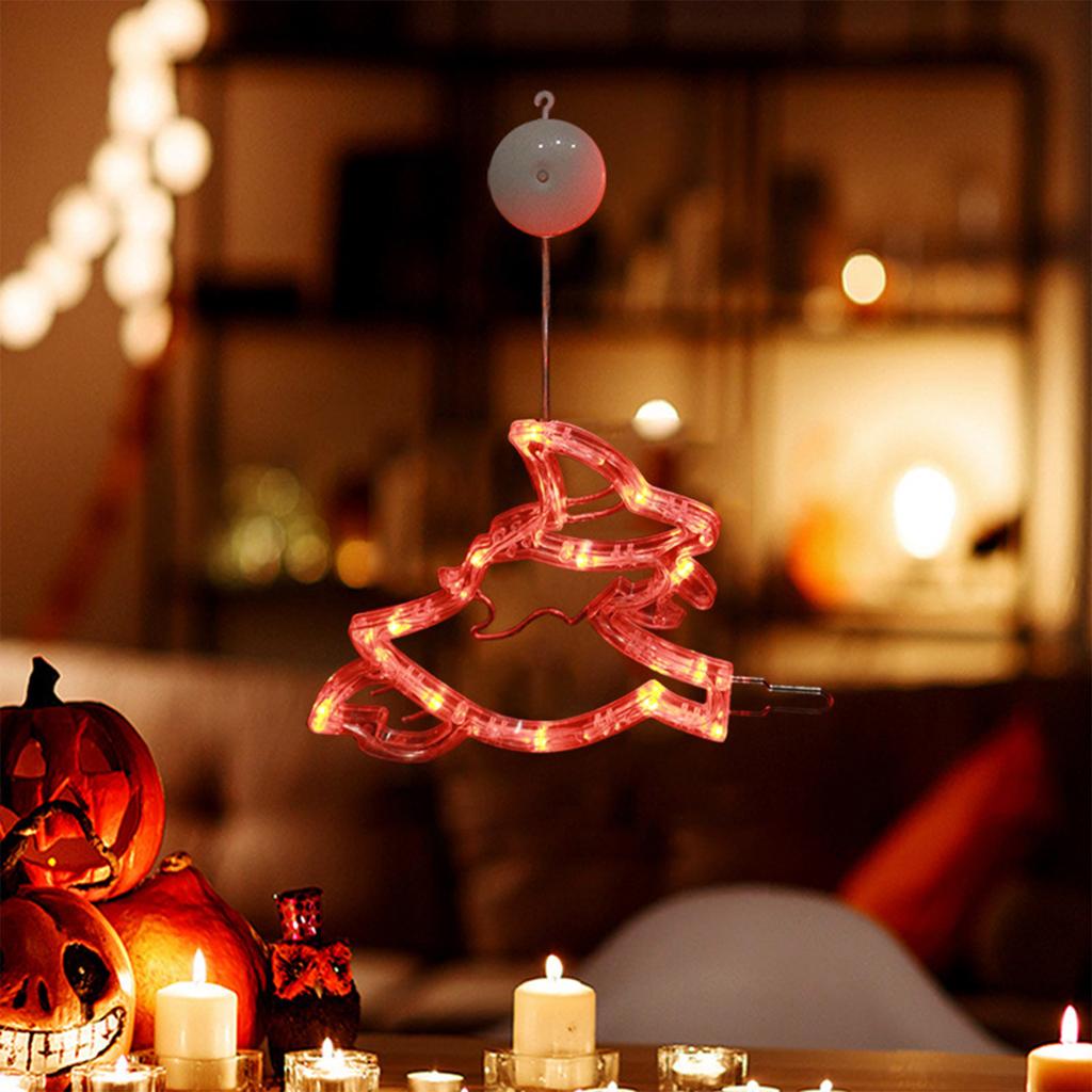 Halloween Dekorationen,  Orange ,  ,  Halloween Fensterlichter mit Saugnapf & Haken, Batteriebetriebene Innenlichter für Halloween Fensterdekorationen