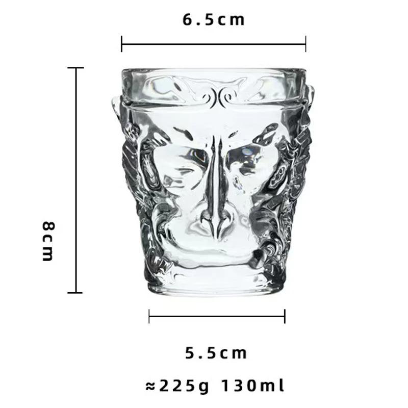 Black Myth Царь обезьян Чашка Царь обезьян Чайная чашка Нежная стеклянная Личность Хрустальная чашка Китайский шик Чашка для воды Великий мудрец Цитянь Мас 101-200ml красный