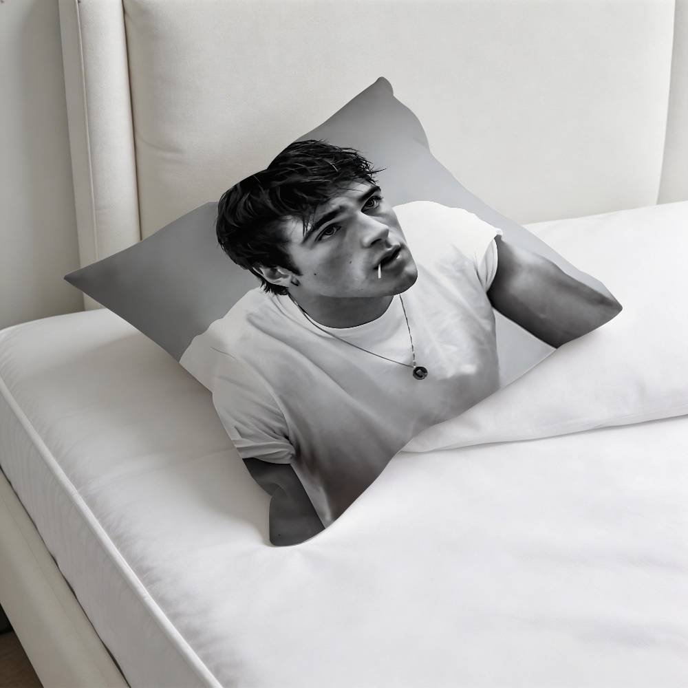 Singer JJacob EElordi Square Pillow Case Soft Decorative Throw Pillow Cover for Home Sofa Bed